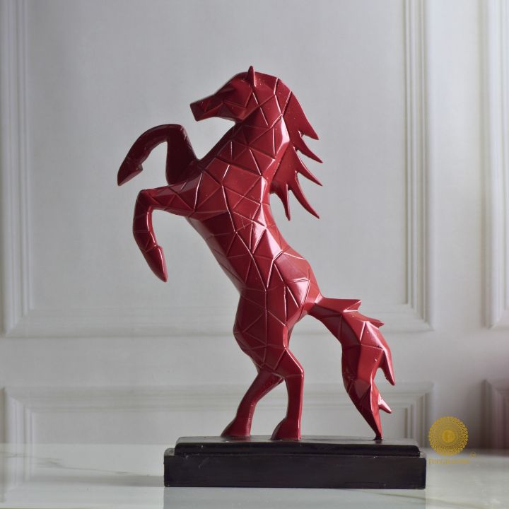 Jumping Stallion Horse resin Statue - The Gharnish - A Unit of Satkala Creations