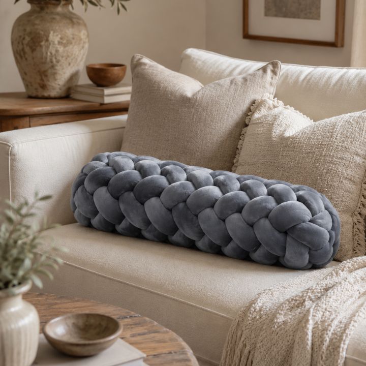 Modern Luxe Knot Bolster Cushion