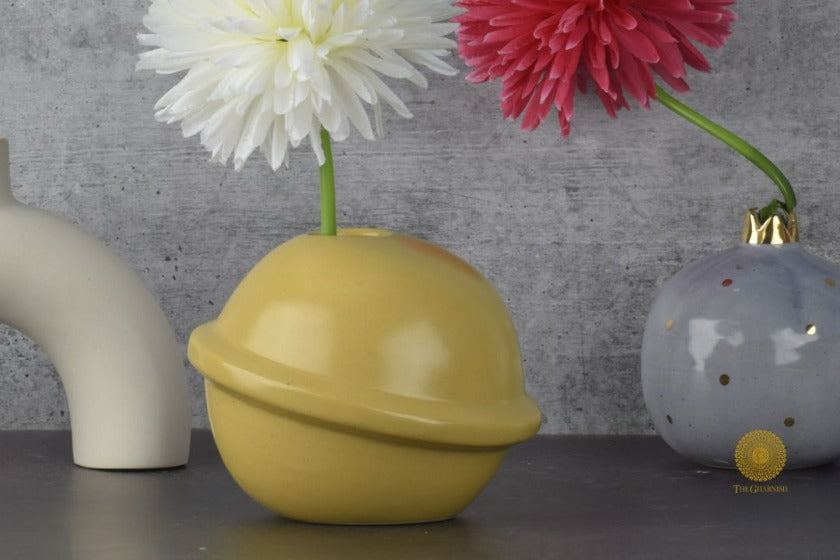 Ceramic Planet Shape Vases - The Gharnish - A Unit of Satkala Creations