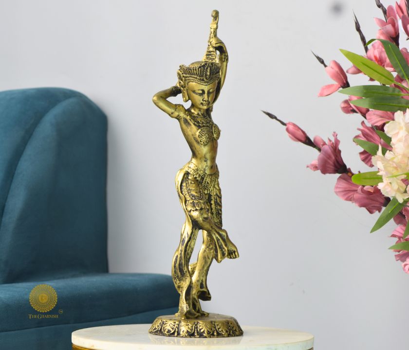 Dancing Pose Lady Figurine - The Gharnish - A Unit of Satkala Creations