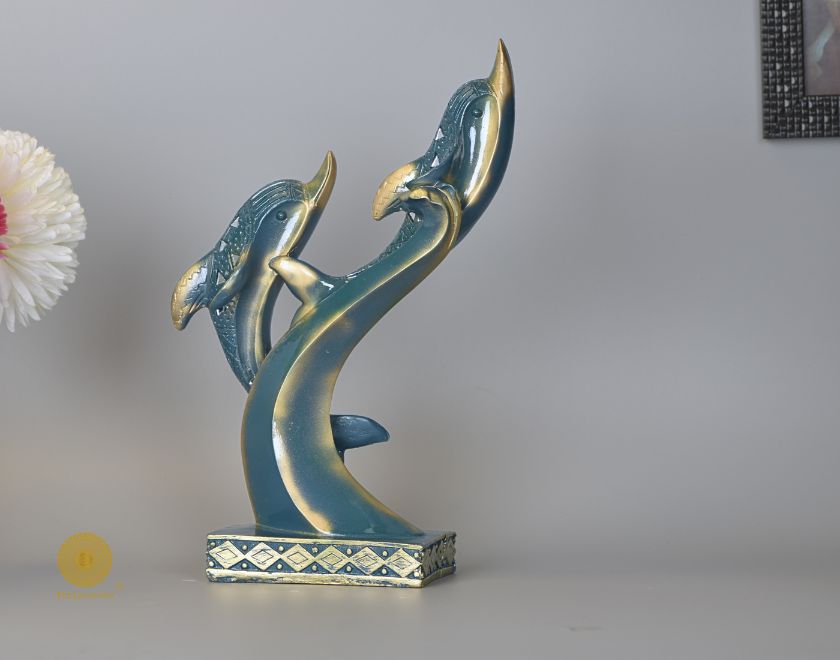 Beauty of Dolphin Fgurines - The Gharnish - A Unit of Satkala Creations