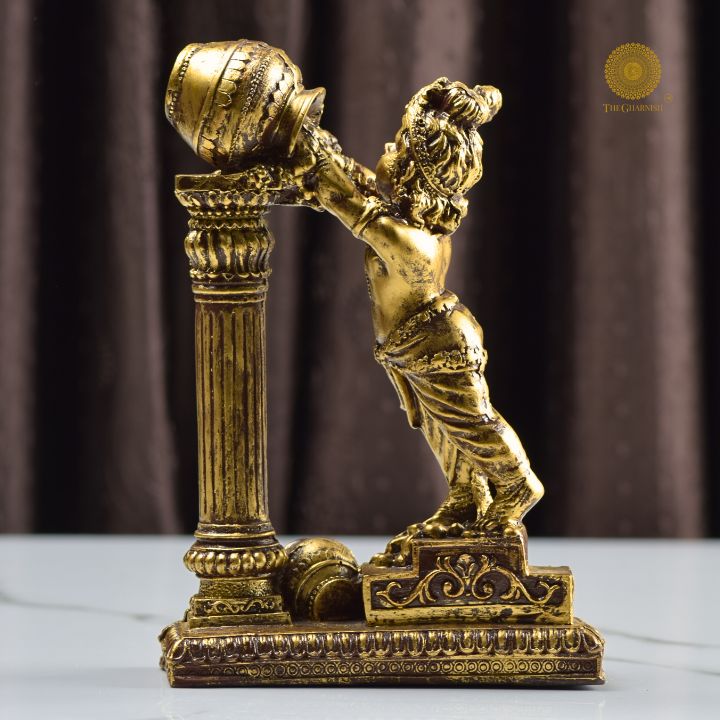 Makhanchor Bal Gopal Statue - The Gharnish - A Unit of Satkala Creations
