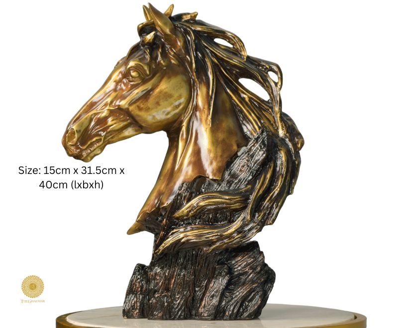 Modern Hair Horse Sclupture (6x12x16 Inches) - The Gharnish - A Unit of Satkala Creations