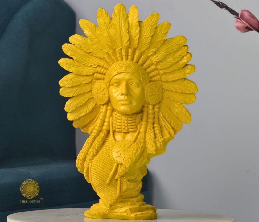 Traditional Trible Decorated Women Statue / Modren Art - The Gharnish - A Unit of Satkala Creations