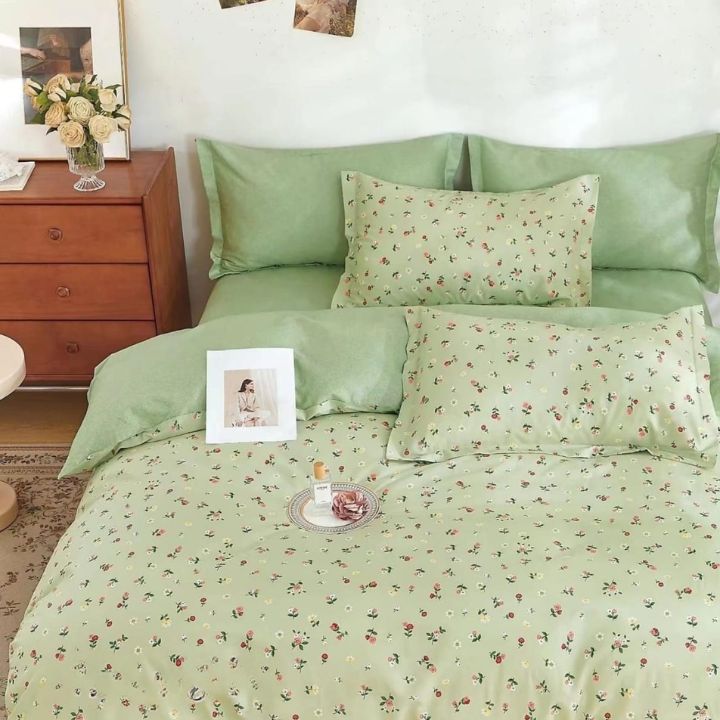 Romeo and Juliet penited pure cotton Ac Dohar Set of 4 pieces - The Gharnish - A Unit of Satkala Creations