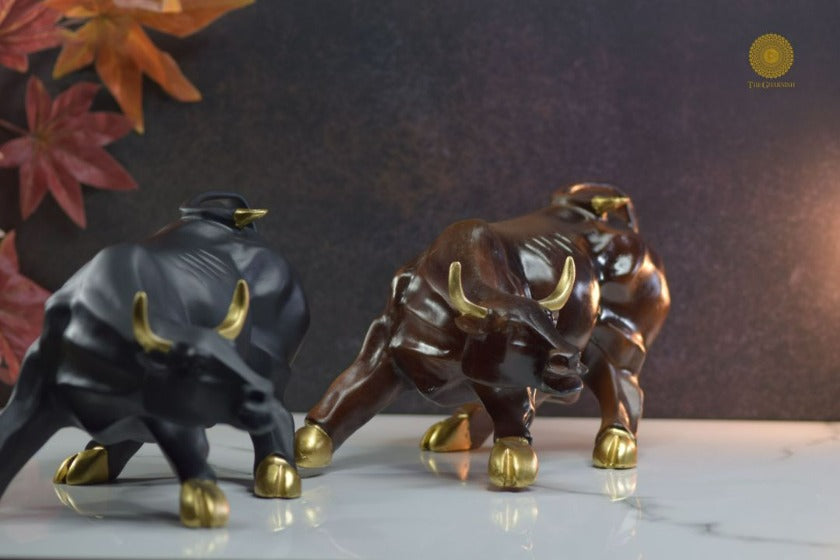 Charging Bull Figurine - The Gharnish - A Unit of Satkala Creations