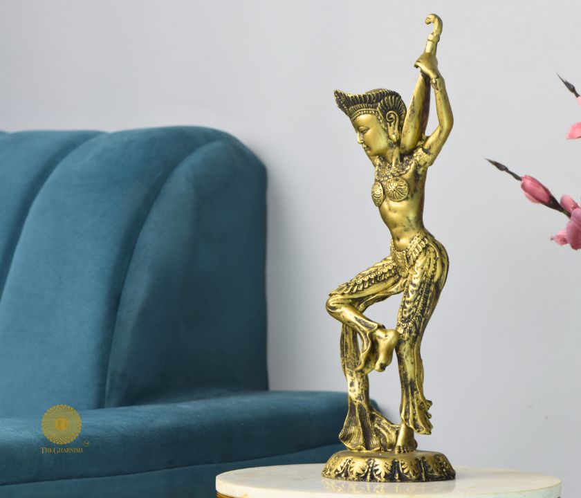 Dancing Pose Lady Figurine - The Gharnish - A Unit of Satkala Creations