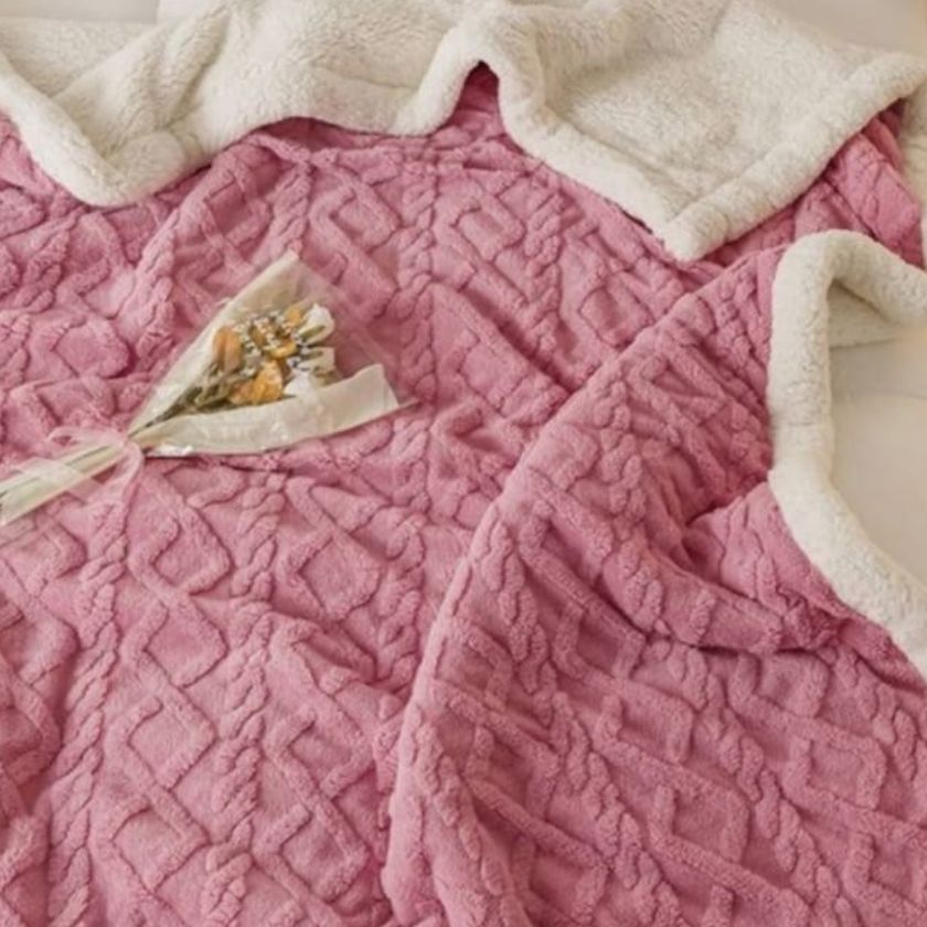 Premium Quality Imported Knitted Sherpa Blanket - The Gharnish - A Unit of Satkala Creations