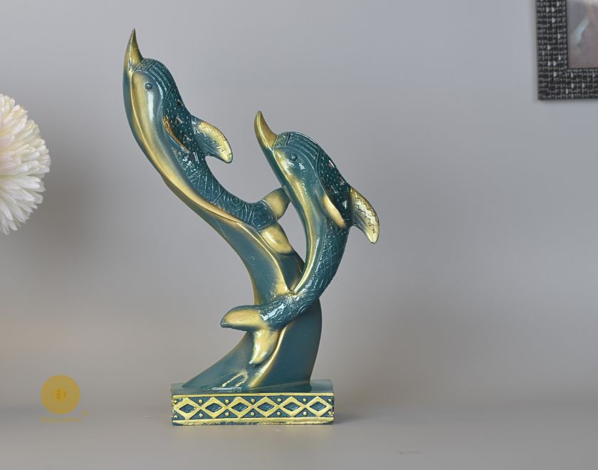 Beauty of Dolphin Fgurines - The Gharnish - A Unit of Satkala Creations