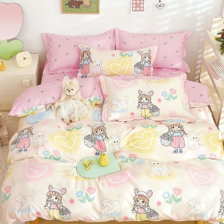 Genzee Cotton Double Bedsheet Set - The Gharnish - A Unit of Satkala Creations