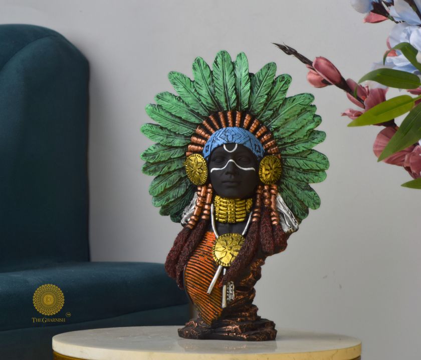 Traditional Trible Decorated Women Statue / Modren Art - The Gharnish - A Unit of Satkala Creations