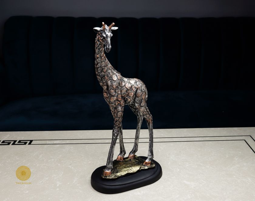 Antique Girraffe Table Top Sculpture - The Gharnish - A Unit of Satkala Creations