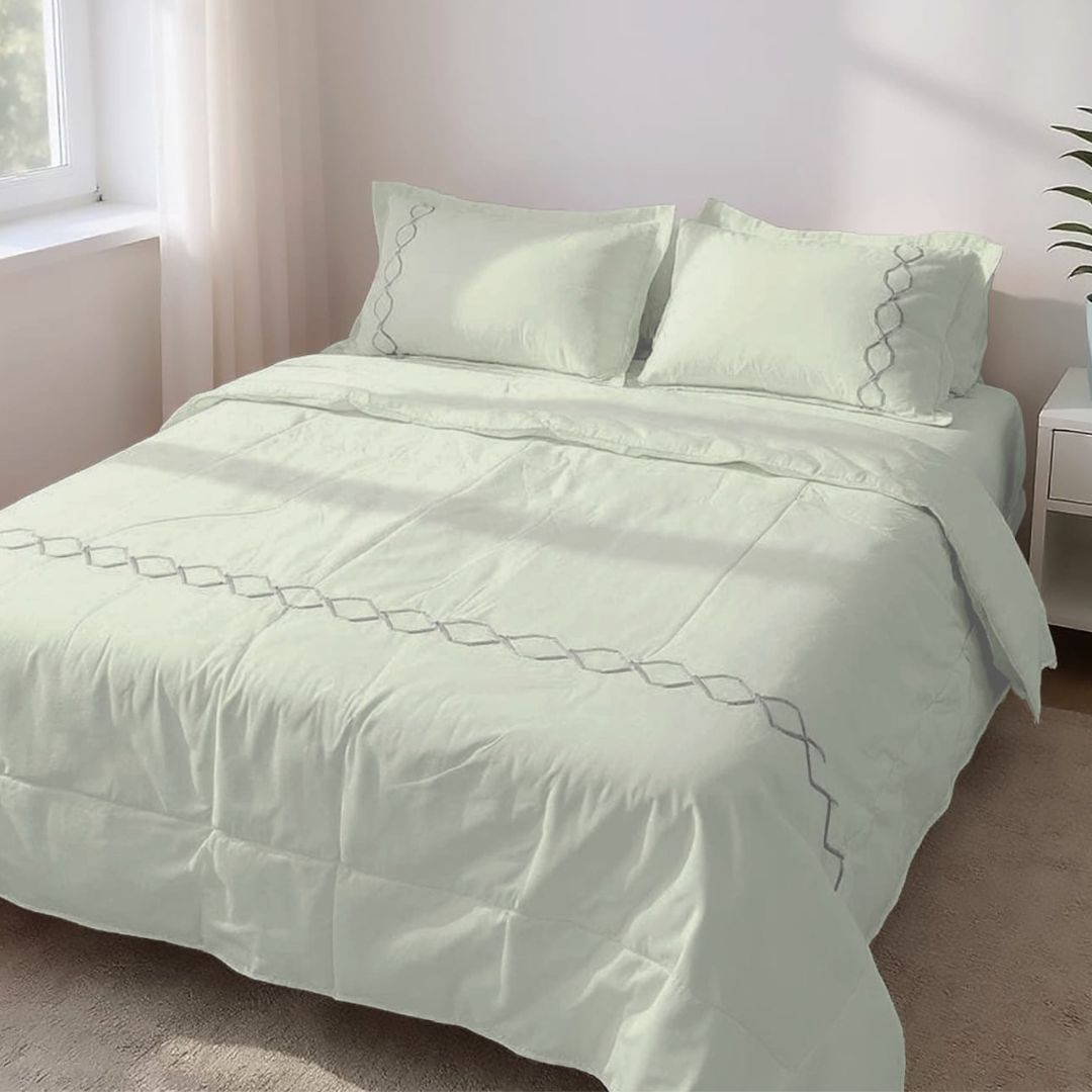 Elegant Soft Cotton Joint Free Imported Embroidery Series - The Gharnish - A Unit of Satkala Creations