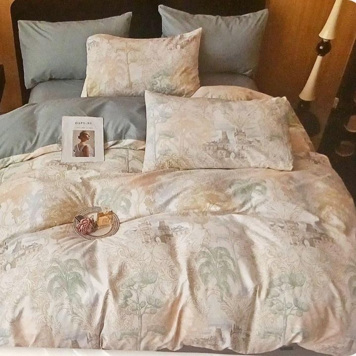 3 Pcs Double Super Soft and Breathable Bedsheet Set - The Gharnish - A Unit of Satkala Creations