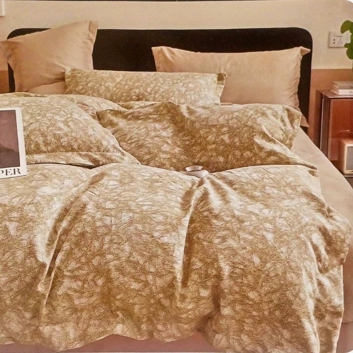 3 Pcs Double Super Soft and Breathable Bedsheet Set - The Gharnish - A Unit of Satkala Creations