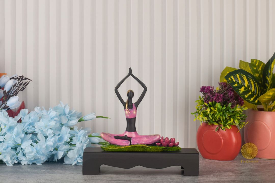 Tree Pose Yoga Lady Statue - The Gharnish - A Unit of Satkala Creations