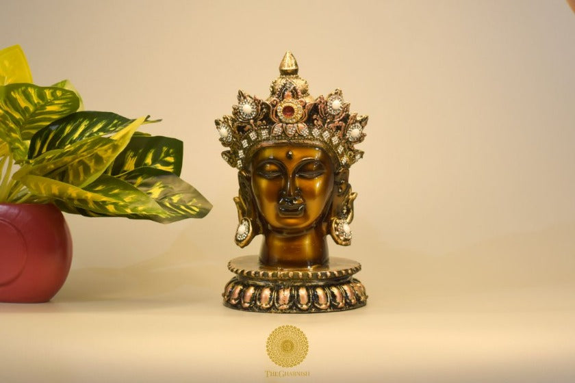 Buddha Head Statue (Premium Quality) - The Gharnish - A Unit of Satkala Creations