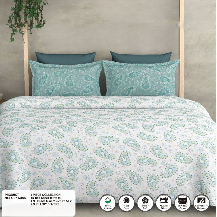 Pure Cotton King Size Dohar Set - The Gharnish - A Unit of Satkala Creations