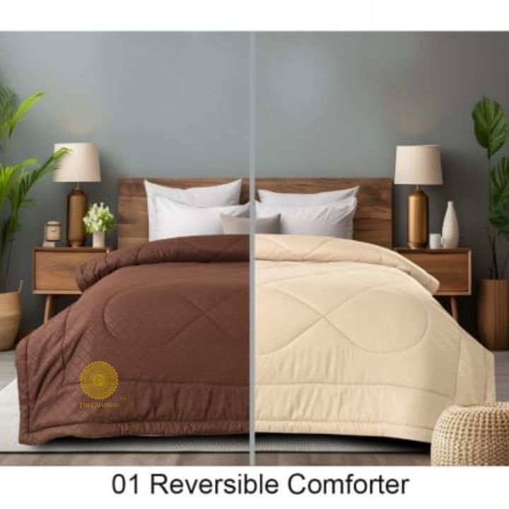 Supersoft Imported Ac Double Bed Reversible Comforter - The Gharnish - A Unit of Satkala Creations