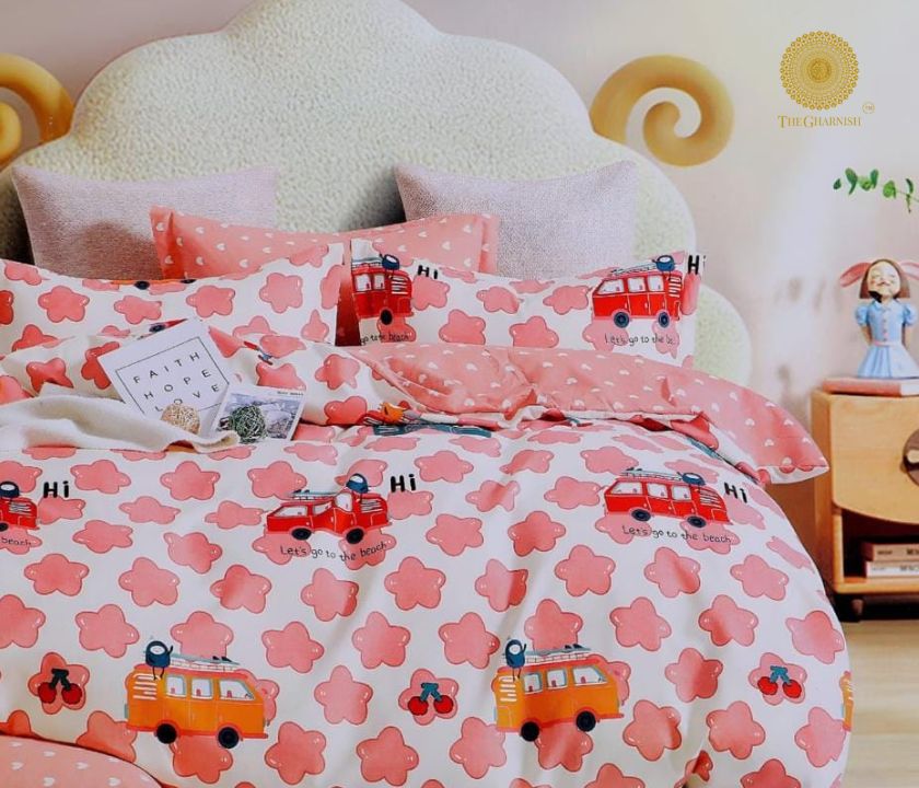 Pink for Princess Bedding Set - The Gharnish - A Unit of Satkala Creations