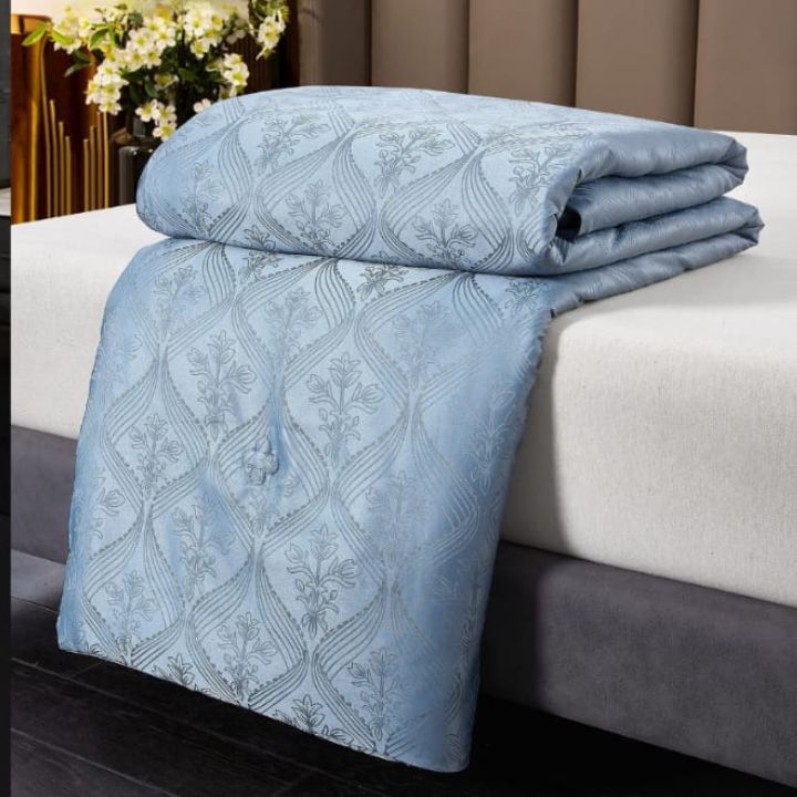 4-Piece Jacquard Fabric Comforter Set – Luxurious Elegance for Your Bedroom - The Gharnish - A Unit of Satkala Creations