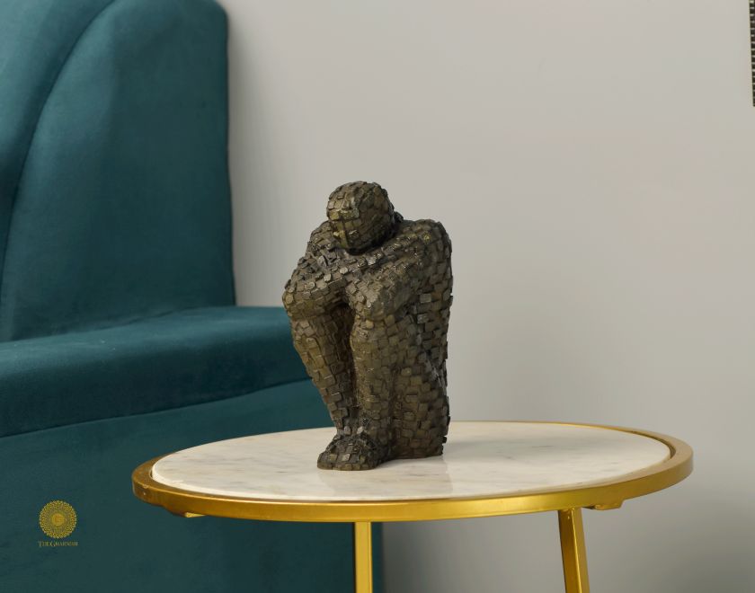 Handcrafted Man Home Living Artpiece (3x4x8 Inches) - The Gharnish - A Unit of Satkala Creations