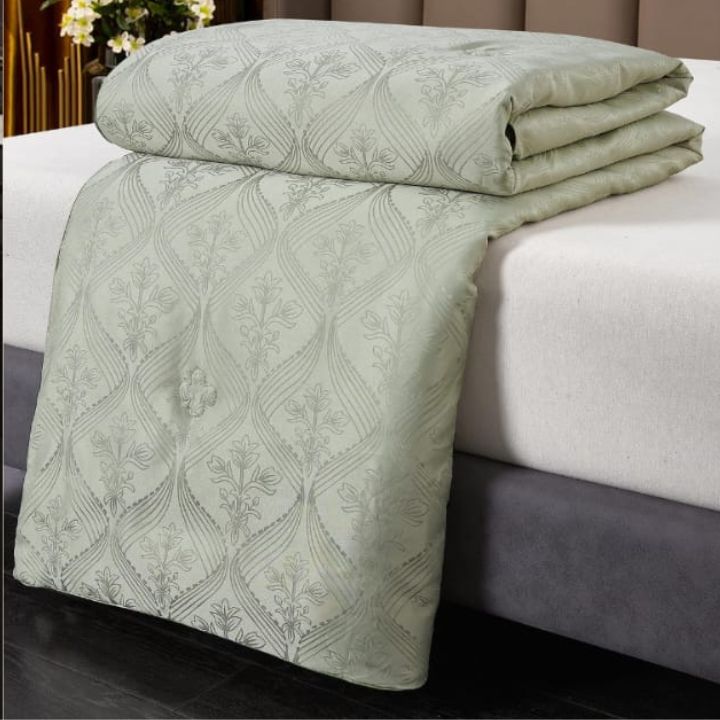 4-Piece Jacquard Fabric Comforter Set – Luxurious Elegance for Your Bedroom - The Gharnish - A Unit of Satkala Creations