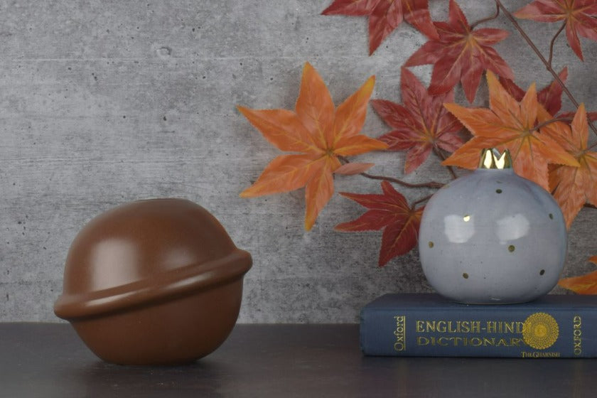 Ceramic Planet Shape Vases - The Gharnish - A Unit of Satkala Creations