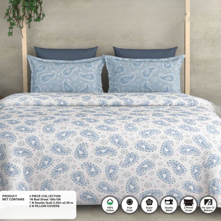 Pure Cotton King Size Dohar Set - The Gharnish - A Unit of Satkala Creations