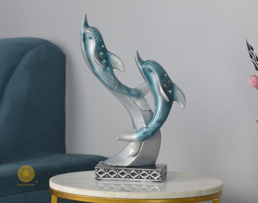 Beauty of Dolphin Fgurines - The Gharnish - A Unit of Satkala Creations