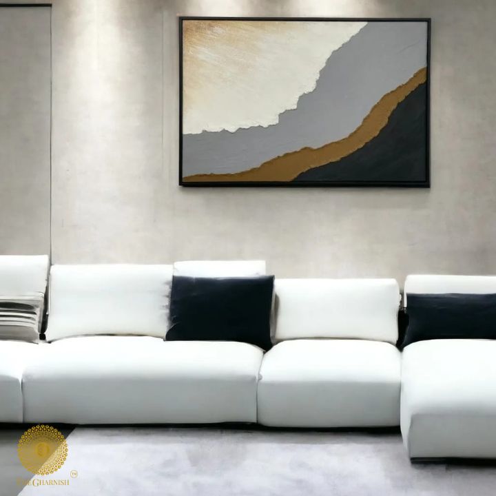 Modern Abstract Landscape Art Piece - The Gharnish - A Unit of Satkala Creations