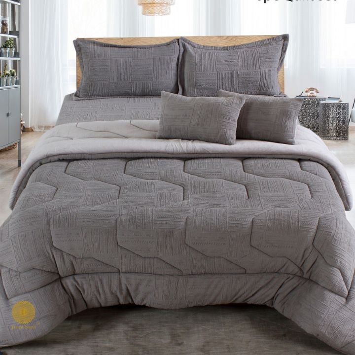 Premium 6 Pcs Winter Bedding Quilt Set - The Gharnish - A Unit of Satkala Creations