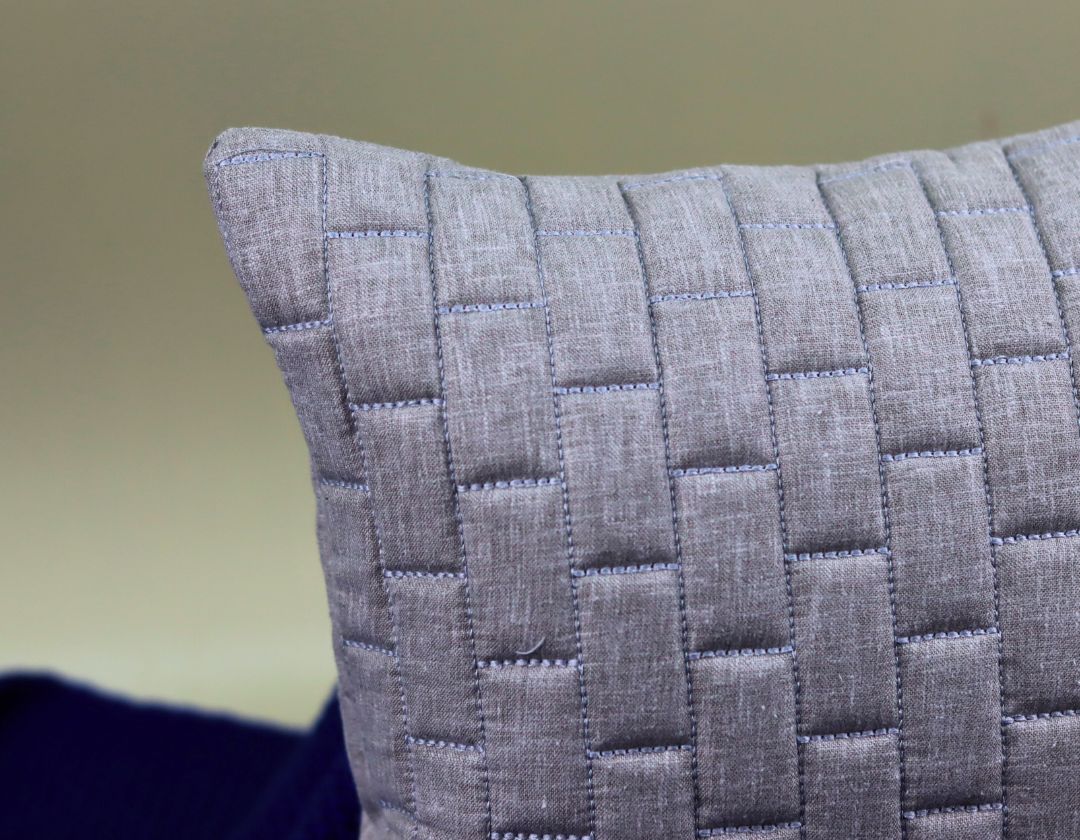 Brick Pattern Premium Heavy Cushion Cover - The Gharnish - A Unit of Satkala Creations