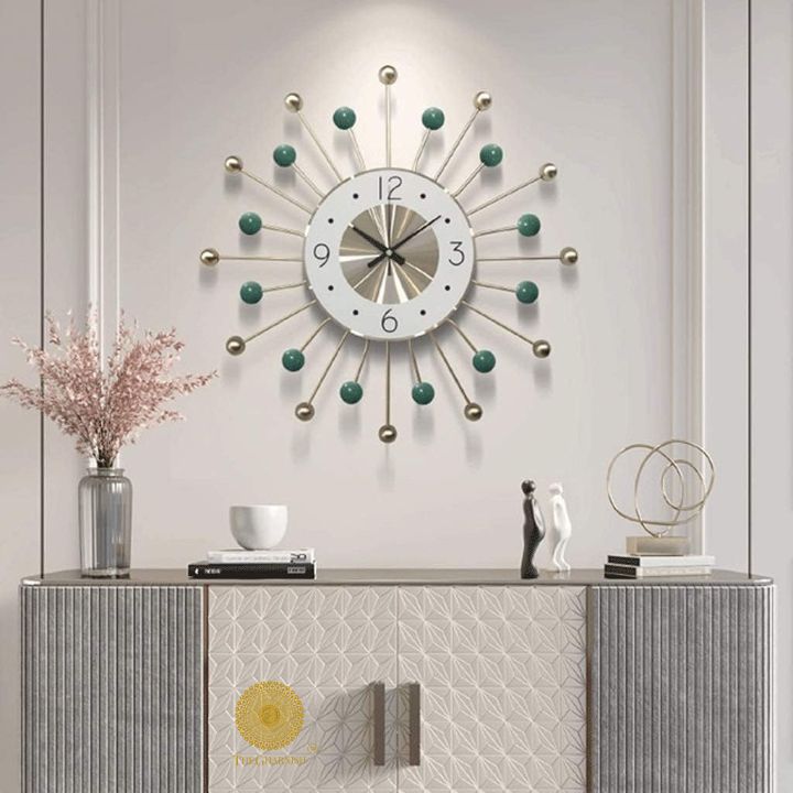 Drum Sticks Wall Clock (24 Inches Dia) - The Gharnish - A Unit of Satkala Creations
