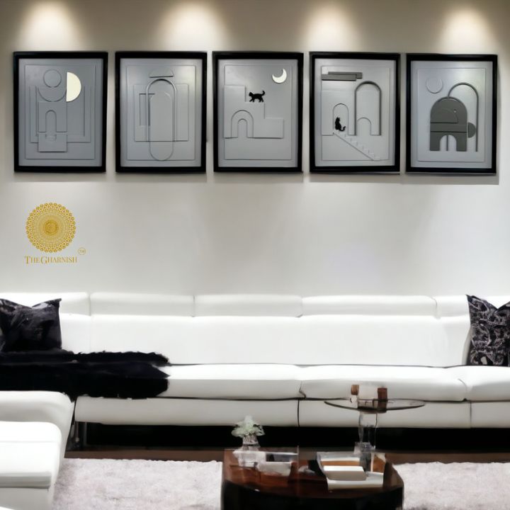 Premium Wooden Design Cat Wall Art (12x15 Inches Each) - The Gharnish - A Unit of Satkala Creations