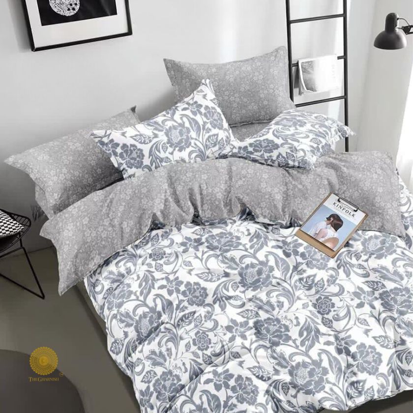 Black Forest 4 Pieces REVERSIBLE Comforter Set - The Gharnish - A Unit of Satkala Creations