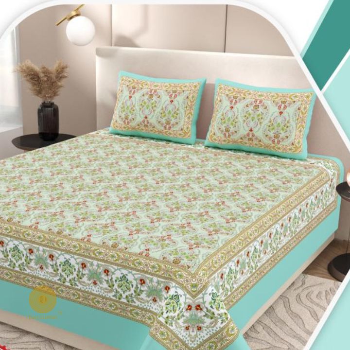 Elegance King Size Bedsheet 3pcs Set - The Gharnish - A Unit of Satkala Creations