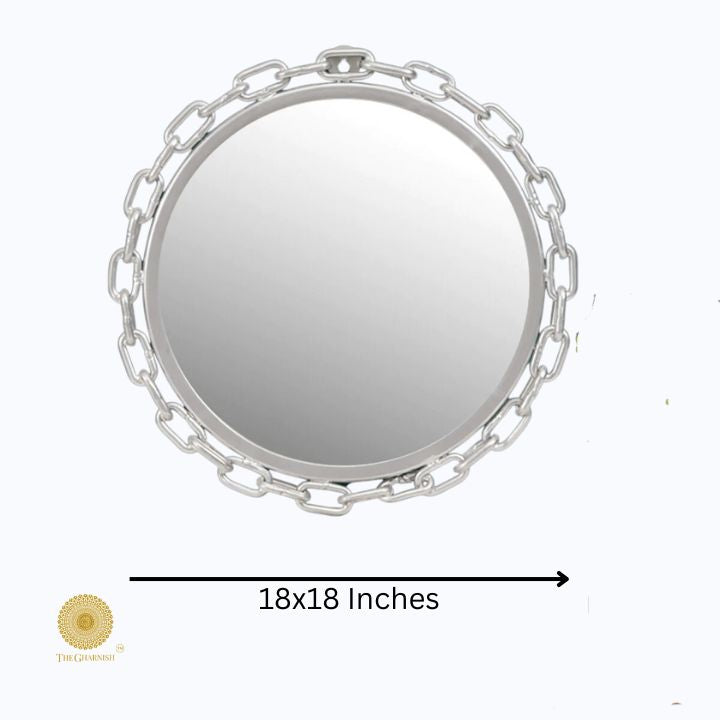 Chain Design Metallic Wall M (18 Inches Dia) - The Gharnish - A Unit of Satkala Creations