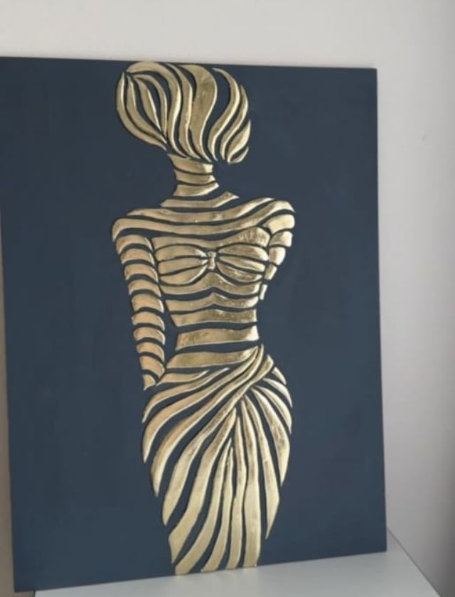 Wooden Textured Modern Wall Art - The Gharnish - A Unit of Satkala Creations