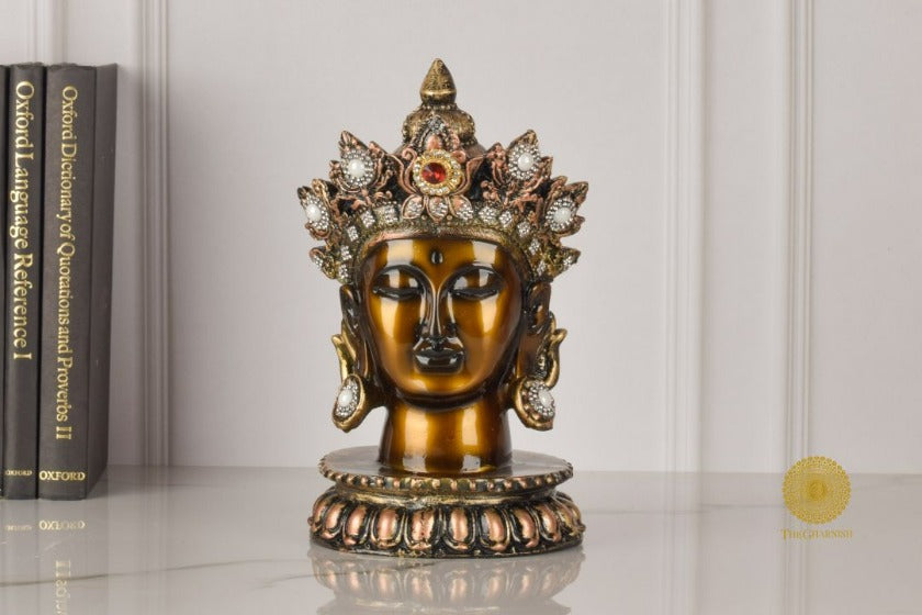 Buddha Head Statue (Premium Quality) - The Gharnish - A Unit of Satkala Creations