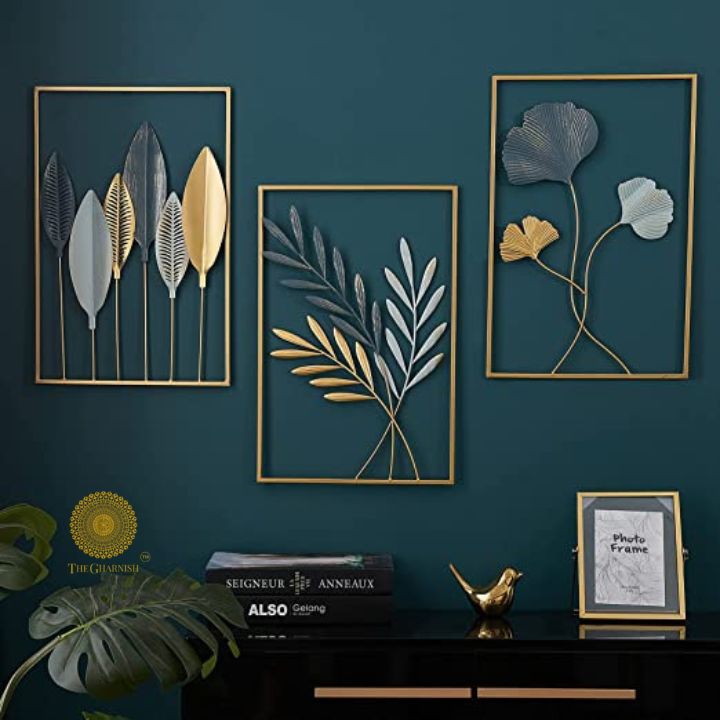 Set of 3 Panels Wall Art (16x24 Inches Each) - The Gharnish - A Unit of Satkala Creations