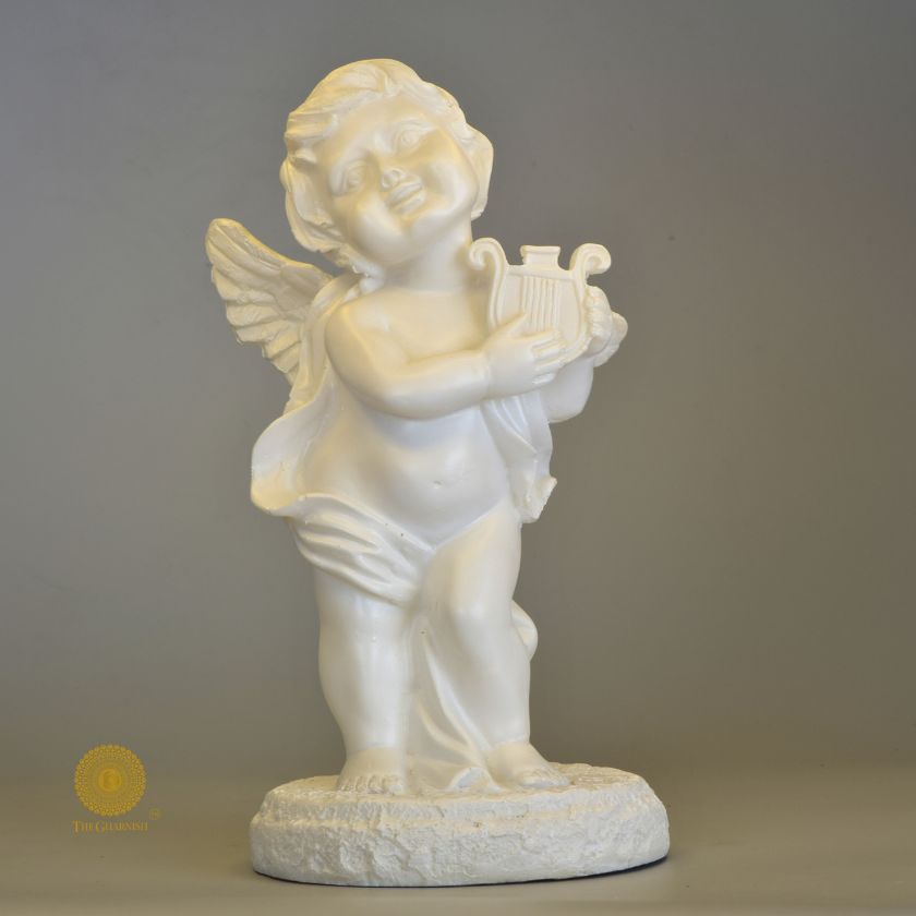 Baby Angel Playing Music Instrument - The Gharnish - A Unit of Satkala Creations