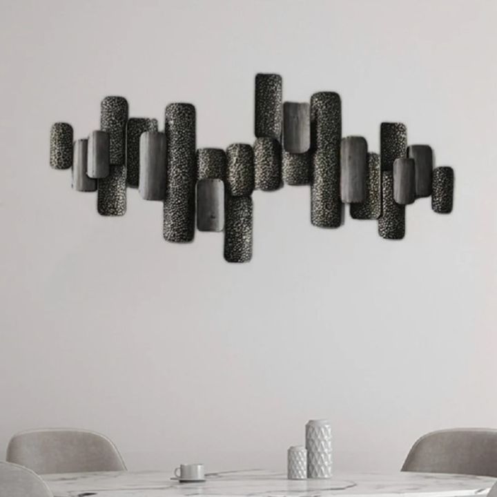 Black Shadow Metallic Wall Art (47 x 23 Inches) - The Gharnish - A Unit of Satkala Creations