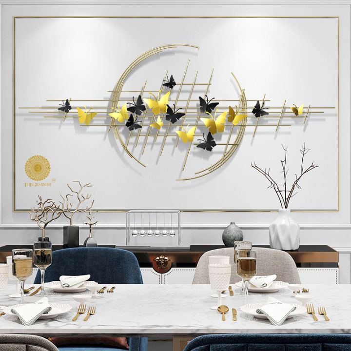 Butterfly Ring Panel Wall Art (50x23 Inches) - The Gharnish - A Unit of Satkala Creations