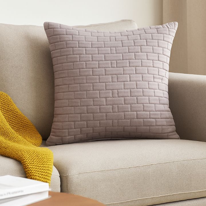 Brick Pattern Premium Heavy Cushion Cover - The Gharnish - A Unit of Satkala Creations