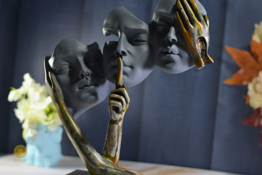 Human Face Figurine - The Gharnish - A Unit of Satkala Creations