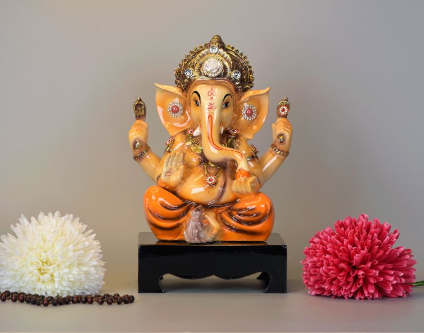 Chauki Ganesha Murti - The Gharnish - A Unit of Satkala Creations