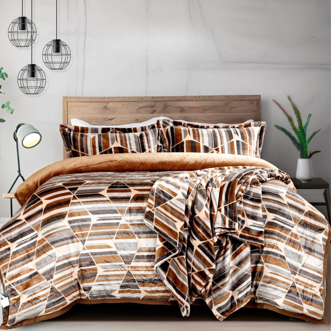 Hilsa 3 Pcs Winter bedding set - The Gharnish - A Unit of Satkala Creations