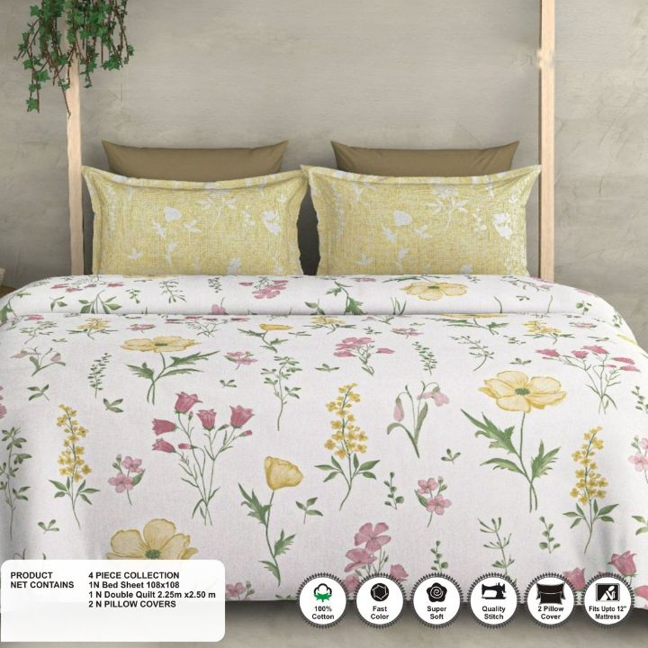 Pure Cotton King Size Dohar Set - The Gharnish - A Unit of Satkala Creations