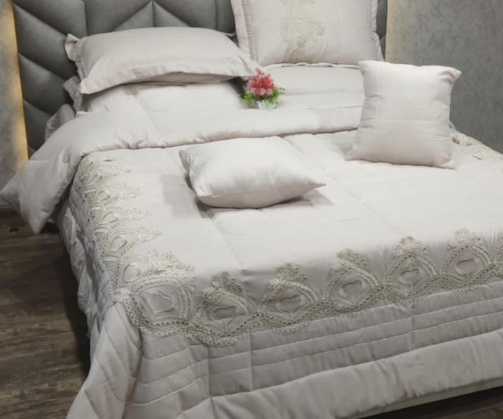 BROCADE Super Soft Luxurious 8pcs Beddings set - The Gharnish - A Unit of Satkala Creations